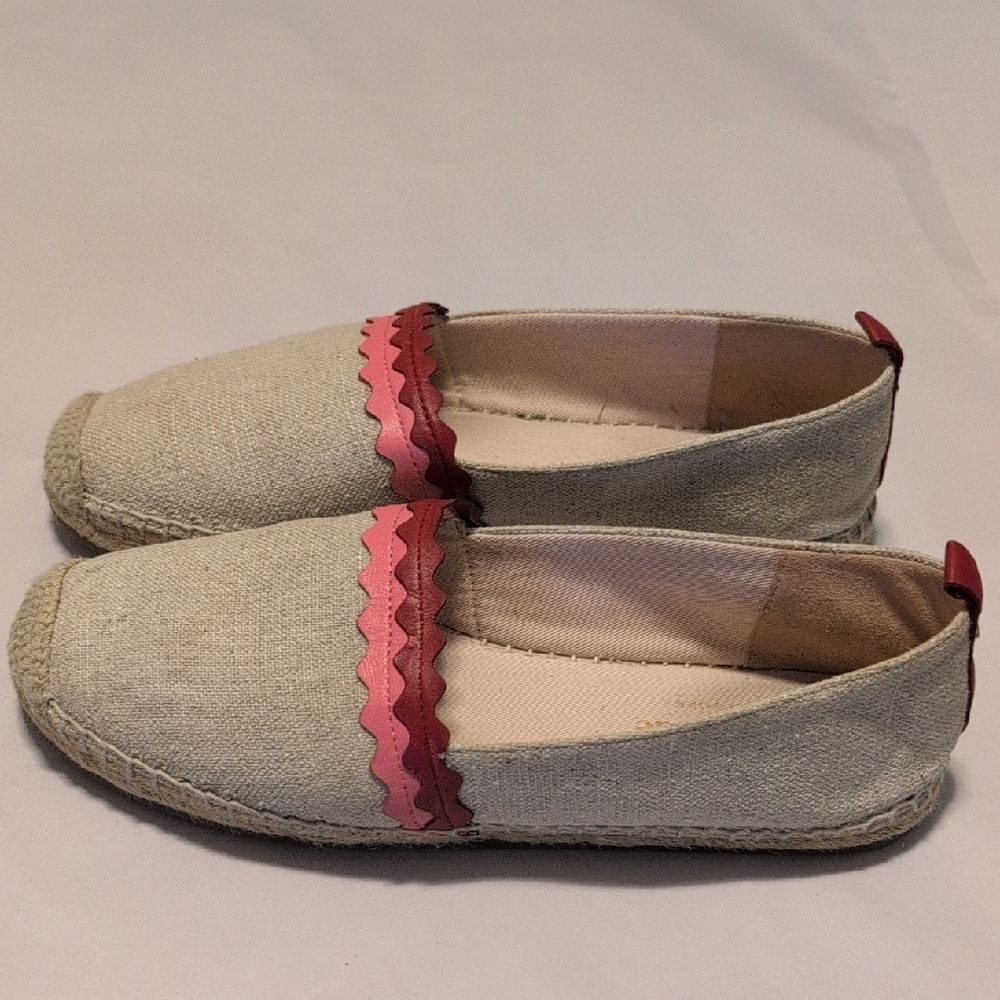 Kate Spade New York Greta Leather Wave Espadrille Flats Size 7